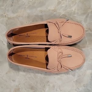 Pink loafers